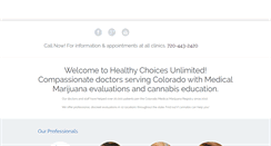 Desktop Screenshot of healthychoicesunltd.com