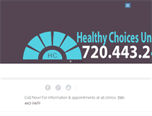 Tablet Screenshot of healthychoicesunltd.com